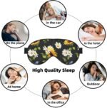 Sunflowers Chamomile Print Versatile Eye Mask Full Coverage Sleep Aid Lightweight Breathable Travel Camping - Image 8