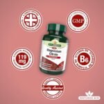 Natures Aid Magnesium Citrate 750mg with Vitamin B6 – High Absorption Vegan Capsules – Supports Muscle, Nerve & Bone Health and Stress Relief – Non-GMO, Gluten-Free – 60 Capsules - Image 5