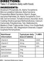 Safe Tan (180 Tablets) from Woods Supplements | Combination of Vitamins, Botanicals and Copper | with Copper, Vitamin C & E | Added lycopene, Carrot Extract & beta Carotene | Suitable Vegans - Image 3