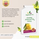 Evening Primrose Oil EPO 1000mg 90 Capsules | Vegan Cold Pressed Supplement | Provides GLA & Vitamin E | 100% Quality Satisfaction Guarantee - Image 3