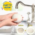 Giant Dumpling Squishy, Jumbo Dumpling Squishy Toy with Steamer Box, Stress Relief Sensory Ball Emotional Support Dumplings, Squeeze Decompression Dough Fidget Toy for Anxiety Relief(White) - Image 4