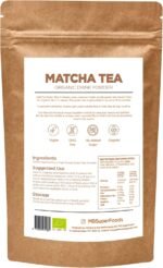 MB Superfoods Japanese Organic Matcha Green Tea Powder - Ceremonial Grade, Pure Vegan, Ideal for Drinking, Cooking, Baking & Smoothies, Enhances Focus & Energy - 100g - Image 3