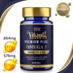 Premium Plus Omega-3 – 1440mg Total EPA & DHA – High Strength Fish Oil from Sustainable Sources – Brain, Heart & Vision Support – 60 Softgels – Made in USA - Image 8