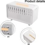 White Noise Machine Diffuser Humidifier with Aromatherapy and Night Light, 8 Adjustable Sound Settings for Sleep Aid, ABS Material, 23 x 12 x 17 cm, for Bedroom - Image 5