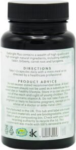 Eyebright Plus - Blend of Natural Eyebright, Lutein, Astaxanthin, Bilberry, Lycopene - 60 Vegan Capsules - Non-GMO, Made in The UK by G&G Vitamins - Image 3