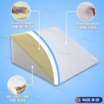Bed Wedge Pillow, Orthopedic Pillow for back pain relief, GERD & Anti Snoring | Sit up in bed pillow for Reading, Leg rest for knee pain, Memory Foam Pillow with Non Woven Cover (80cm X 60cm X 20cm) - Image 4