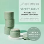 Keep It Simple Skin - Secret Agent Probiotic Defence Face Moisturiser, Hydrating Face Cream for Women, Deep Hydration, Clinically Proven Actives with Ceramides, Paraben Free (30ml) - Image 3