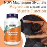 Now Foods, Magnesium Glycinate, 200mg Magnesium, 180 Vegan Tablets, Lab-Tested, Vegetarian, Gluten Free, Soy Free, Non-GMO - Image 3