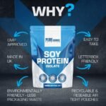 Pure Source Nutrition Soy Protein Isolate Powder (90% Protein) 1Kg Banana Flavour SOYA Protein Vegan Powder for Superfood Supergreens Dairy Free Plant Based Protein (1kg, Banana) - Image 7