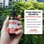 2PCS Liquid Magnesium Glycinate 60ml (4 Month Supply) - 1000mg High Strength Elemental Magnesium Supplement with Vitamins & Cellulose Fiber, Easy to Absorb, Strawberry Flavor - Image 8