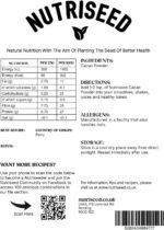 Nutriseed Cacao/Cocoa Powder 100g - 100% Natural, Contains Antioxidants, Flavonoids, Magnesium, Calcium, Fibre, Protein, Nutrients & Minerals, Pure Chocolate Flavor, Vegan-Friendly, Gluten-Free - Image 3