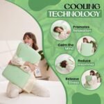 Premium Scented Memory Foam Pillow – Orthopaedic Support with Cooling Fabric, Breathable & Hypoallergenic – Anti Snore - Reduces Sleep Apnoea, stress & Anxiety (Aloe Vera) - Image 3