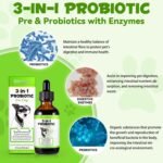 60ml 3-In-1 Probiotics Dogs Drops- Maintain Gut Immunity, Supports Digestive Health, Provides Beneficial Bacteria - Digestive Enzymes, Prebiotics - Promotes Overall Health - Image 3
