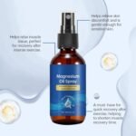Pure Magnesium Oil Spray, Magnesium Spray for Sleep & Pain Relief, 100% Natural Muscle RelaxationSpray with Menthol, Non-Sticky Portable MagnesiumSpray to Improve Muscle Tone, 60ml - Image 4