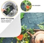 Healing Herbs Set Kitchen Dish Drying Mat Absorbent Water Dinnerware Protective Pad Double-sided Use Dishes Rack Mat 18x24 inch Natural Herbs Medicine - Image 3