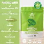 Organic Shiitake Mushroom Powder 10X Strength - Supplement for Sport Recovery, Immune, Bone & Heart Health - Beta Glucans & Vitamin D | HIGH Potency 10:1 Extract - 56 Servings (56g) - Image 3