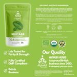Organic Shiitake Mushroom Powder 10X Strength - Supplement for Sport Recovery, Immune, Bone & Heart Health - Beta Glucans & Vitamin D | HIGH Potency 10:1 Extract - 56 Servings (56g) - Image 10