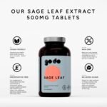 Fitness Health Sage Leaf Extract Tablet 500mg - Stop Sweating Tablets - Sharpen Memory - High Strength Supplement - Herbal Tablets - 360 Tablets - Image 5