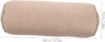 VICASKY Cotton Linen Foot Pillow for Massage and Beauty Bed 15x40cm Round Cylinder Cushion for Foot and Neck Support Elevation Pad for Salon and Home Use - Image 3