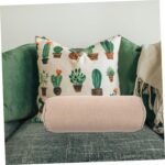 VICASKY Cotton Linen Foot Pillow for Massage and Beauty Bed 15x40cm Round Cylinder Cushion for Foot and Neck Support Elevation Pad for Salon and Home Use - Image 5