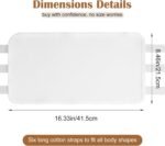 Castor Oil Waist Wrap with Organic Cotton, Reusable Castor Oil Compress and Pack Kit with 6 Adjustable Straps for Women Men Liver Detox Stomach Belly - Image 3