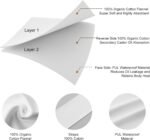 Castor Oil Waist Wrap with Organic Cotton, Reusable Castor Oil Compress and Pack Kit with 6 Adjustable Straps for Women Men Liver Detox Stomach Belly - Image 4