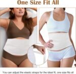 Castor Oil Waist Wrap with Organic Cotton, Reusable Castor Oil Compress and Pack Kit with 6 Adjustable Straps for Women Men Liver Detox Stomach Belly - Image 6