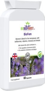 BioFem Women's Menopause Support - Herbal Blend with Vitamins & Minerals, 60 Vegan Capsules - Image 5