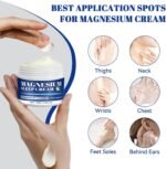 Magnesium Cream for Sleep 100g, Calm Magnesium Butter, for Leg Cramps, Muscle Relaxation & Sleep Support, Moisturizing Body & Skin, Topical Magnesium Chloride (100g) - Image 5