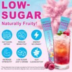 Yerba Mate Instant Tea Powder -Super Yerba Mate Raspberry Lemonade |30 Servings Clean Energy & Gut Health | Low Sugar with Probiotics - Image 8