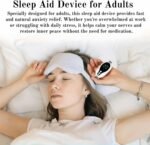 Sleep Aid Device for Adults,Anxiety Relief and Insomnia,Palm Sleep Massager,Portable USB Charging,Handheld Microcurrent Sleep Instrument with Comfortable Adjustable Strap,Sleep Support Tool - Image 3