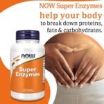 Now Foods, Super Enzyme, 90 Tablets, Lab-Tested, High Dose, Calcium, Gluten Free, Soy Free, Non-GMO - Image 4