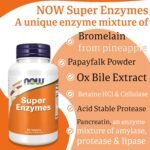 Now Foods, Super Enzyme, 90 Tablets, Lab-Tested, High Dose, Calcium, Gluten Free, Soy Free, Non-GMO - Image 5