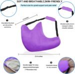 Shoulder Surgery Pillow, Ergonomic Rotator Cuff Pillow, Comfortable Post Shoulder Surgery Pillow, Adjustable Structure Provide Support, Shoulder Pain Relief, Firm and Removable(Purple) - Image 5