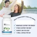 𝑫𝑰𝑴 200- Estrogen Balance, Hormone Menopause Relief, Acne Treatment,for Women and Men， Non-GMO，Vegan - Image 4
