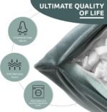 Weighted Pillow, Weighted Pillows for Adults 9lbs, Weighted Body Pillow with Machine Washable Cover, Glass Bead Body Pillows for Anxiety, Sleep Support, Stress Relief and ADHD - Image 6