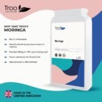 Troo Health Troo Moringa Oleifera Supplement - 1000mg Per Serving 120 Capsules - Pure Moringa Leaf Powder Rich in Vitamins & Amino Acids - Suitable for Vegans - Image 3
