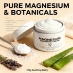 Magnesium Cream for Sleep and Restless Legs, Joint Relief Cream for Muscle Pain Relief, Back & Knee Pain Relief, Soothing Magnesium Balm with Lavender & Aloe Vera for Relaxation & Skin Hydration - Image 3