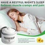 Magnesium Cream for Sleep and Restless Legs, Joint Relief Cream for Muscle Pain Relief, Back & Knee Pain Relief, Soothing Magnesium Balm with Lavender & Aloe Vera for Relaxation & Skin Hydration - Image 4