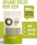 Sun & Seed Organic Hulled Hemp Seeds - 250g - 100% Organically Grown - Hemp Seeds Superfood - Vegan Friendly - Rich in Omega-3 and Omega-6 - Image 4