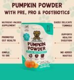 Pumpkin Powder with Pre, Pro & Postbiotics 300g | Natural Pumpkin Puree Powder for Dogs, Digestive Supplement, Stool Firming, High Fibre Dog Food Topper, Manufactured in the UK - Image 5