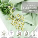 PROMEED All-Season Herbal Sleep Aid Comforter with Chamomile, Lavender, and Rosemary - AASM & AGR Certified for Improved Sleep Quality - Machine Washable Bedding, Pink - Queen/King 108"x90" - Image 4