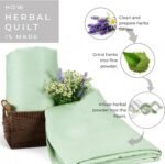PROMEED All-Season Herbal Sleep Aid Comforter with Chamomile, Lavender, and Rosemary - AASM & AGR Certified for Improved Sleep Quality - Machine Washable Bedding, Pink - Queen/King 108"x90" - Image 5