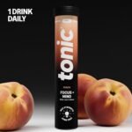 Tonic Health Focus + Mind Tablets - Lion’s Mane, L-Tyrosine and B3, Rhodiola Rosea for Mental Clarity, No Sugar Effervescent Tablets (20 Count (Pack of 1), Peach) - Image 8