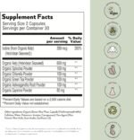 Simone Thomas Wellness, Super Greens Supplements with Vitamin C and E. Superfood Daily Greens Vitamins. Food Supplement. Vegan - 1 Month Supply - Image 3