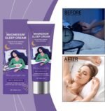 Magnesium Sleep Cream, Better Sleep Magnesium Cream for Leg Cramps, Joint Care and Muscle Relief, Comfortable and Deep Sleep Support (3) - Image 4