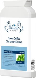 Green Coffee with Cinnamon Extract – Natural Weight Loss Formula | 60 Capsules | Fat Burner, Metabolism Booster, Appetite Suppressant, Antioxidant Support | Green Coffee Bean Extreme - Image 3