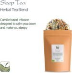 Sleep Tea Organic Herbal Tea - All Natural Sleep Aid Blend - Good Night Relaxing Camomile Infusion - Soothing - Calming Tea 200g - Image 5