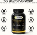 Homacia Vitamin d3 K2 – 4000 IU – 60 Vegan Capsules – Bone, Heart & Immune Support – High Strength d3 and k2 Vitamin | D3 + MK-7 K2 | Vitamin k2– Made in UK - Image 3