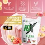 Vegan Protein Powder – Strawberry Banana, Plant-Based, Dairy-Free, Gluten-Free, No Soy or Sugar, Supports Muscle Growth & Recovery – Informed-Sport Certified, Delicious Taste - Image 3